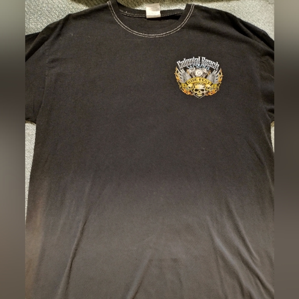 Black Ombre 2021 Bikefest Graphic T-Shirt